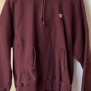 Champion reverse weave men’s hoodie L maroon